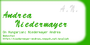 andrea niedermayer business card